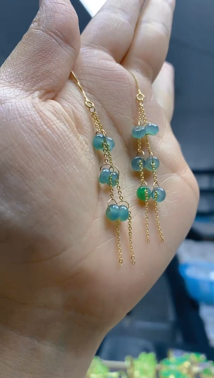 【闪购商品】翡翠耳饰合金0213翡翠耳线