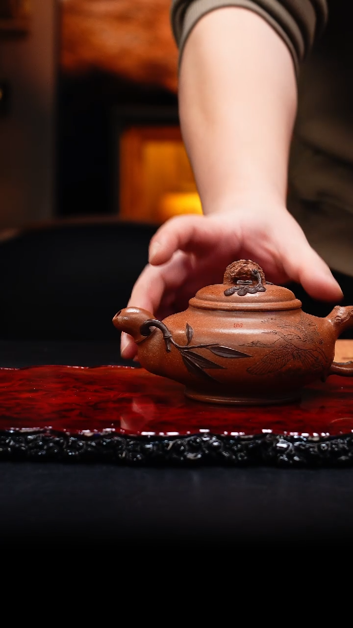 【闪购商品】紫砂茶壶50 岁寒三友,LN,桂花段