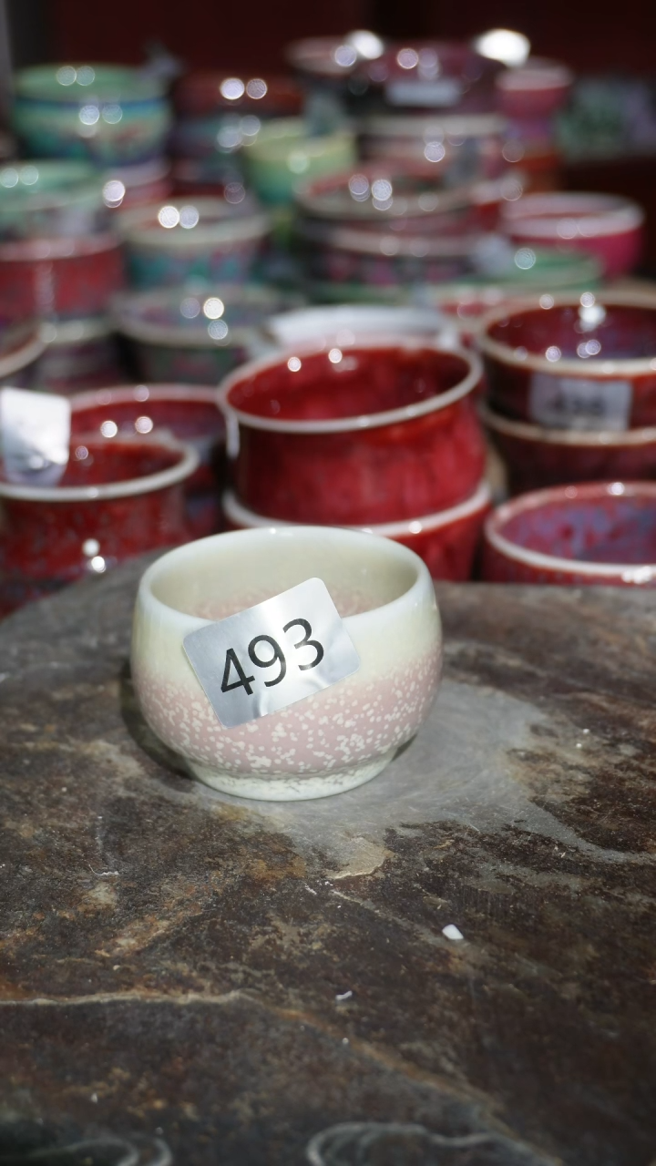 摆件陶精品窑变钧瓷茶器