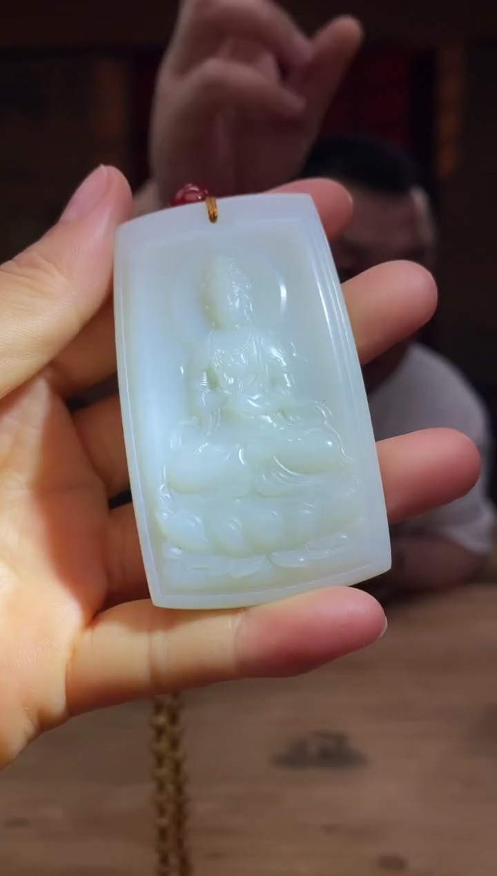 和田玉未镶嵌颈饰d317