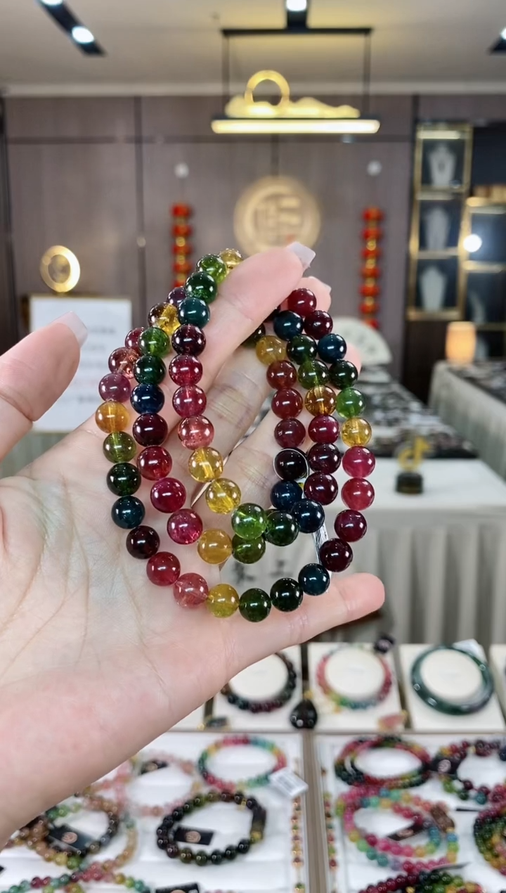 【闪购商品】碧玺三圈手串未镶嵌（多样性发一条）hon