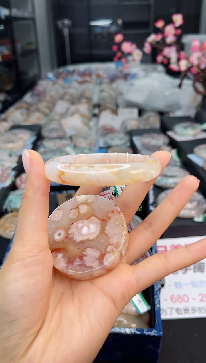 石英质玉手镯未镶嵌58圈口（赠送镯心）1359014