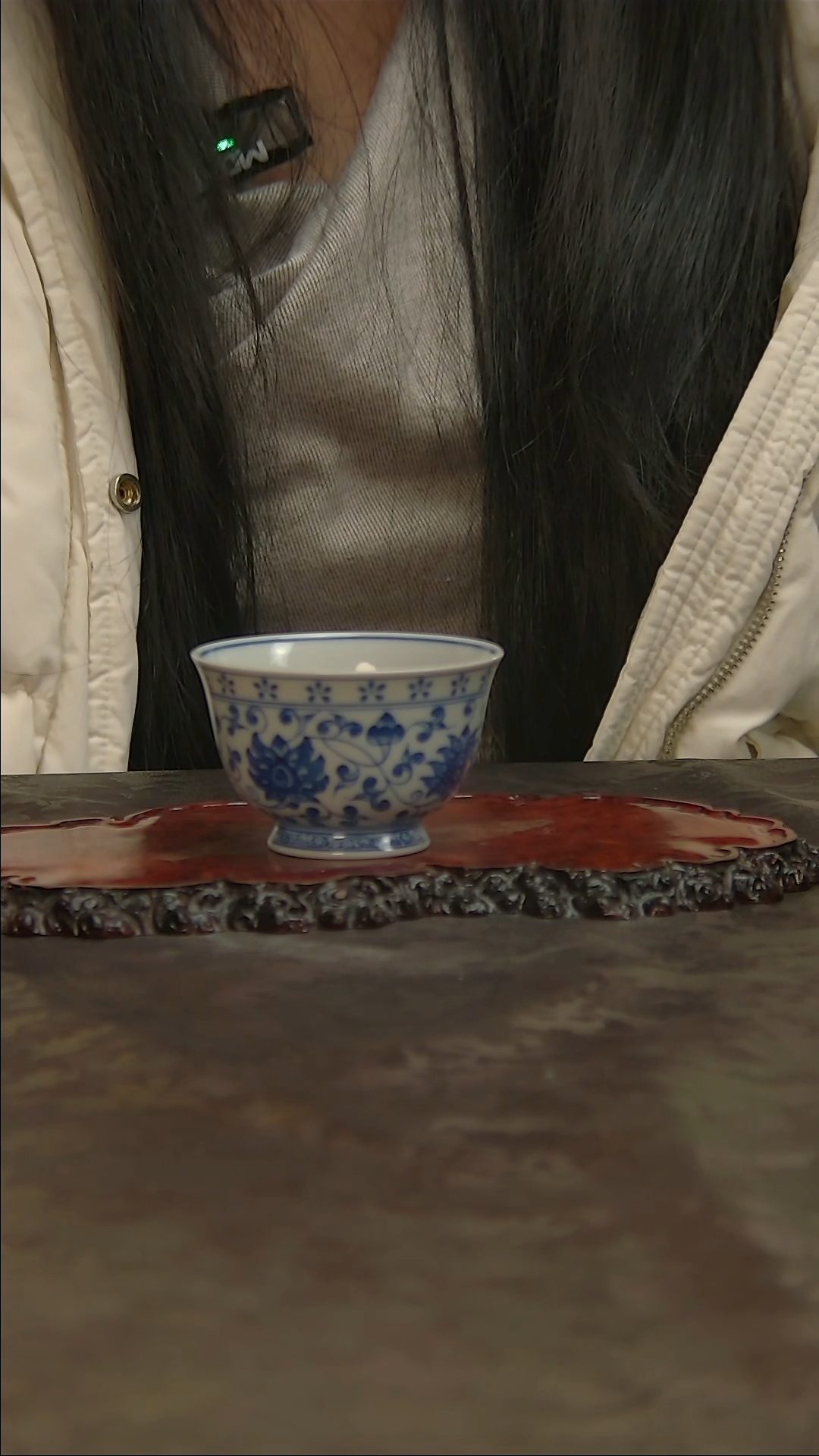 【闪购商品】青花手绘缠枝莲主人杯