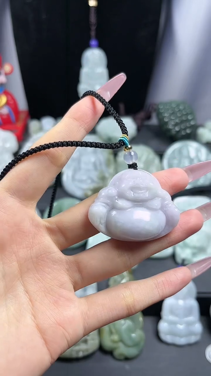 【闪购商品】翡翠颈饰未镶嵌紫佛公