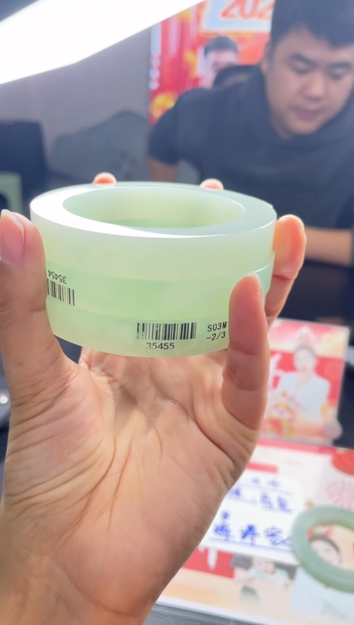 【闪购商品】定制翡翠手镯未镶嵌圆条AXLSZ-DZS55