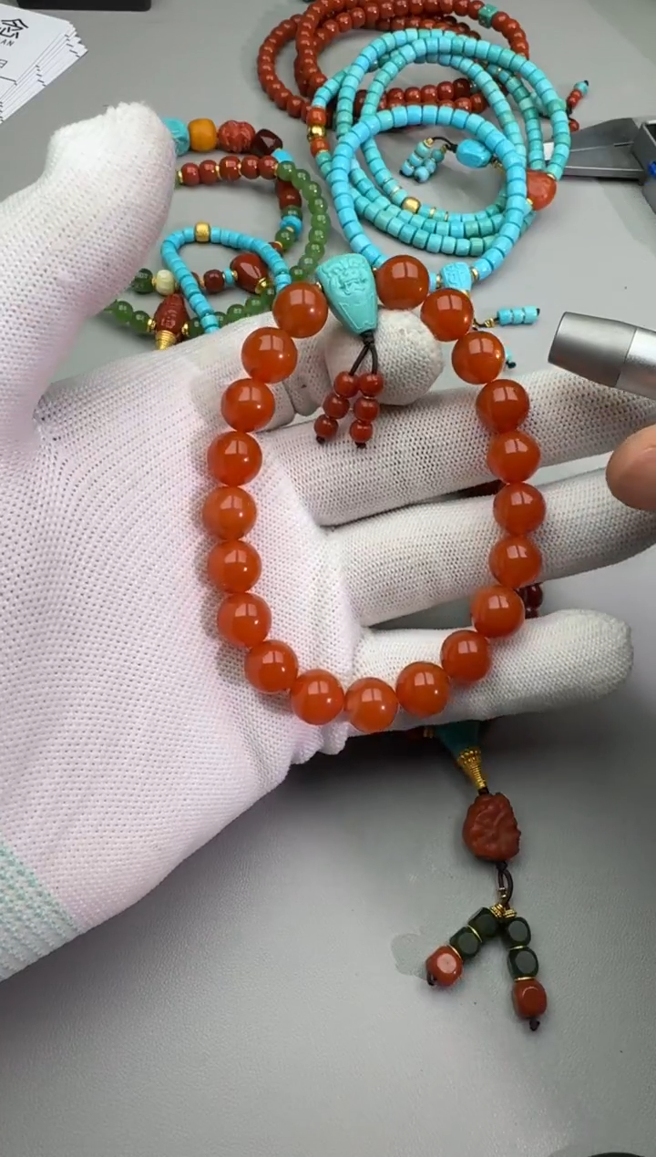 【闪购商品】南红玛瑙手链合金南红手串
