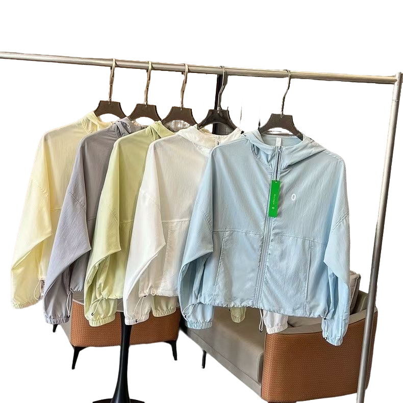 小0！超轻凉感透气纯色连帽休闲百搭防晒衣外套女（1099）夏季