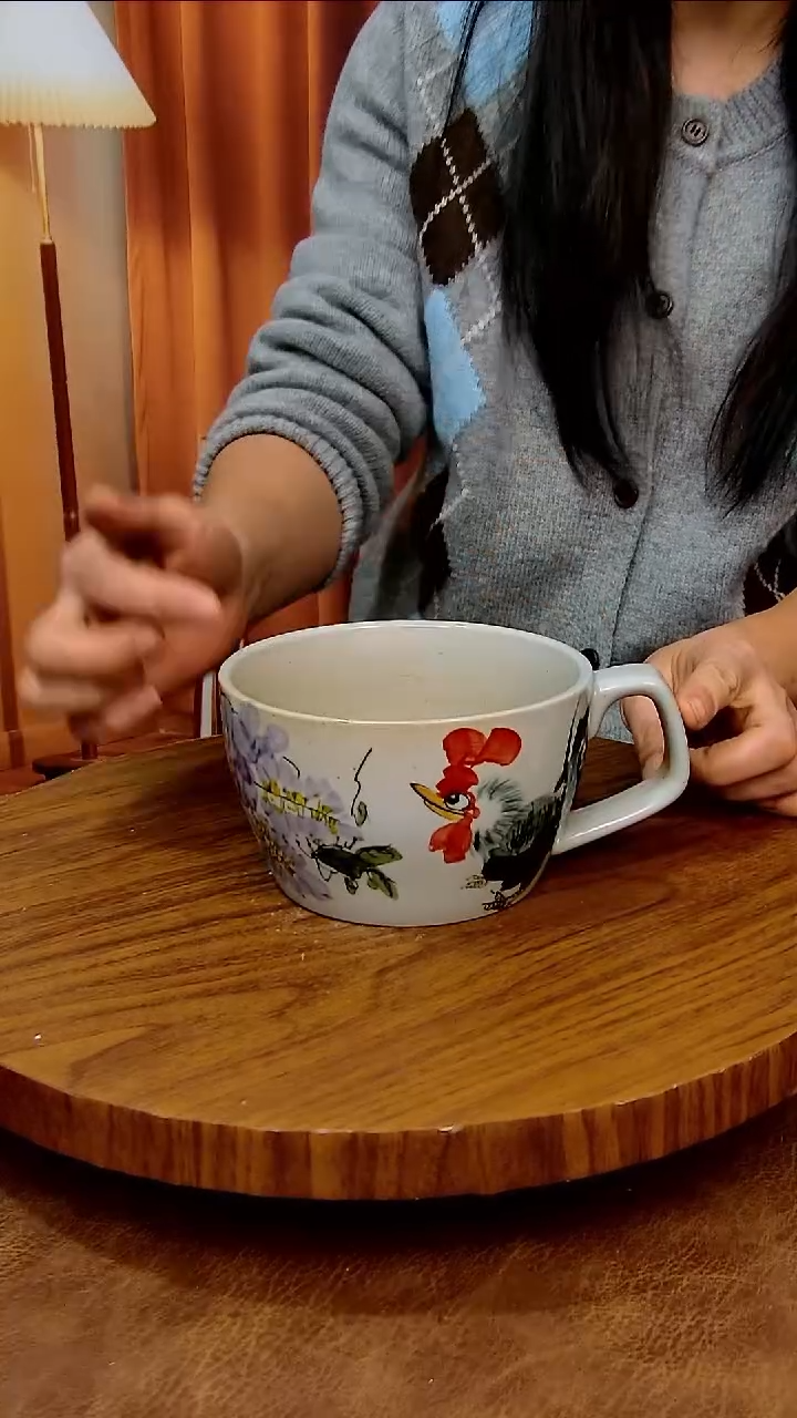 杯子陶景德镇手工手绘釉下彩陶瓷