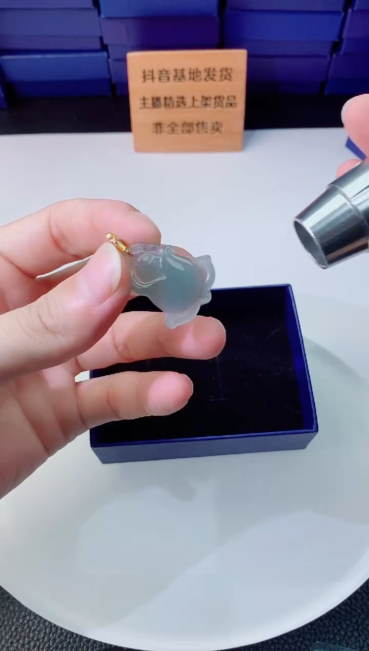 翡翠未镶嵌颈饰  `