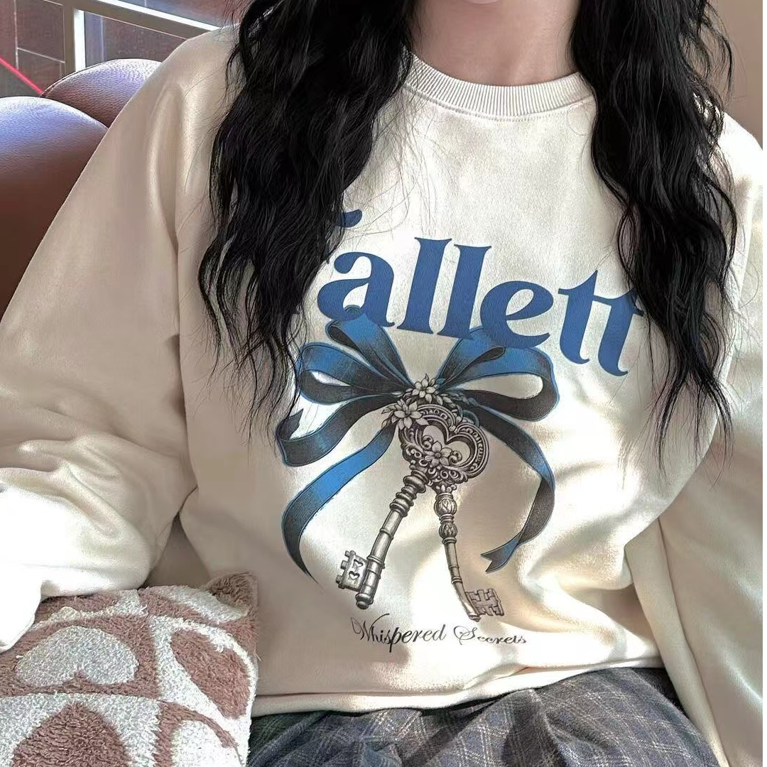 【阿海家】FA**ETT新款圆领钥匙印花卫衣