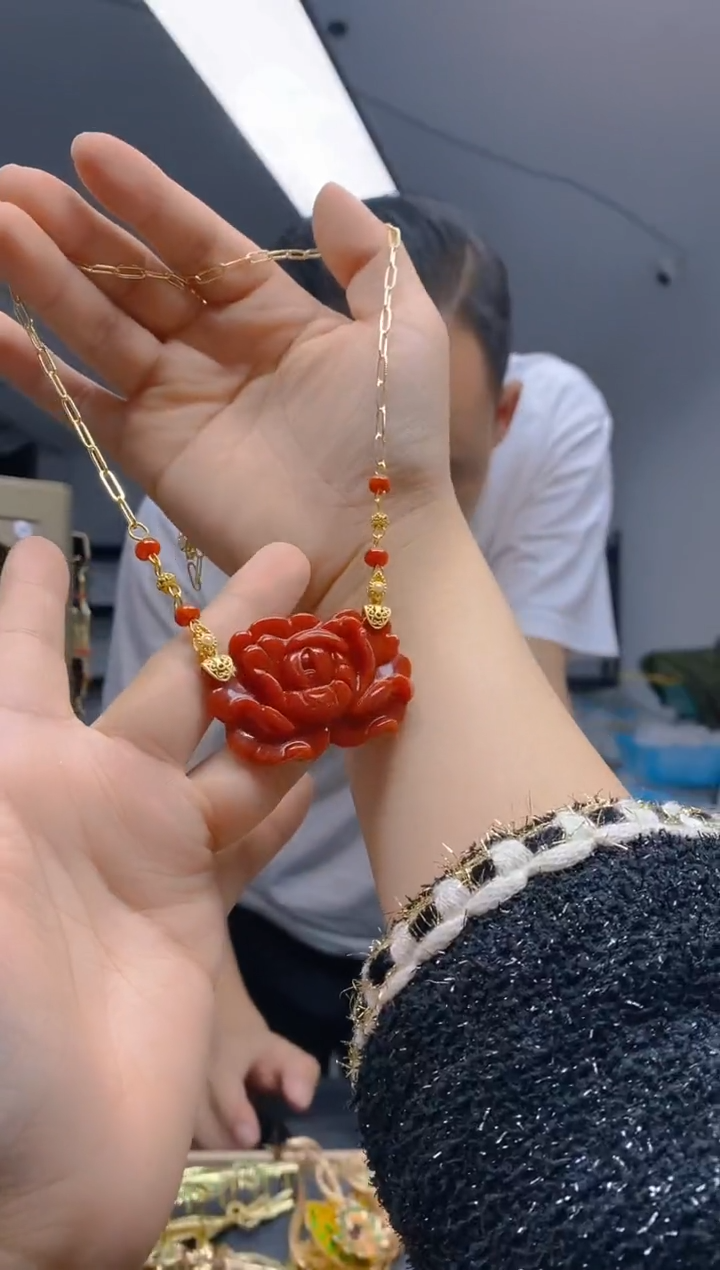 【闪购商品】翡翠耳饰合金280翡翠锁骨链