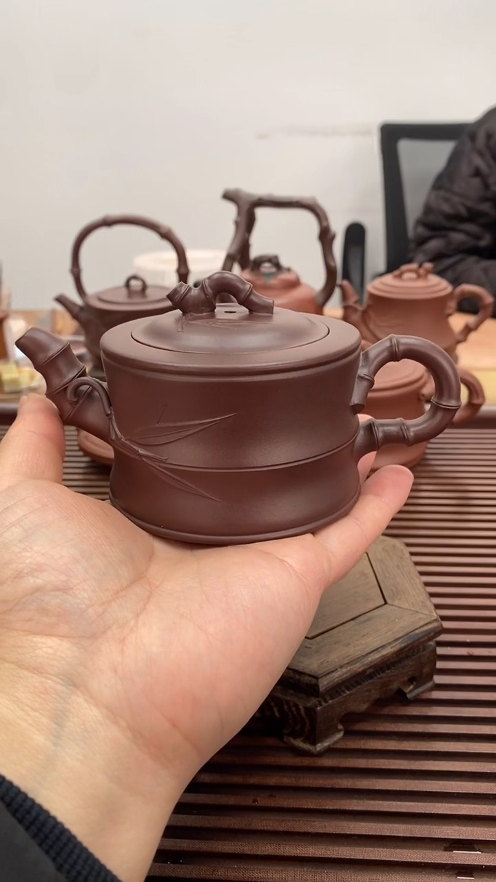 茶壶紫砂福利200毫升竹段