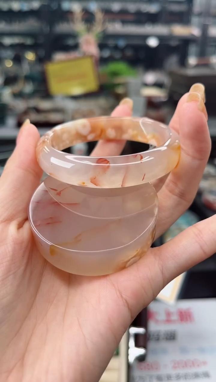 【闪购商品】石英质玉手镯未镶嵌54圈口（赠品镯心）6570032