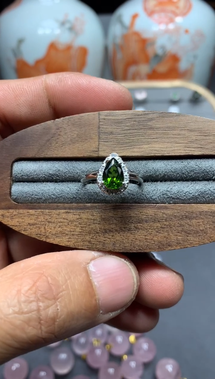 【闪购商品】透辉石戒指未镶嵌W2（随机性发货只发一单）