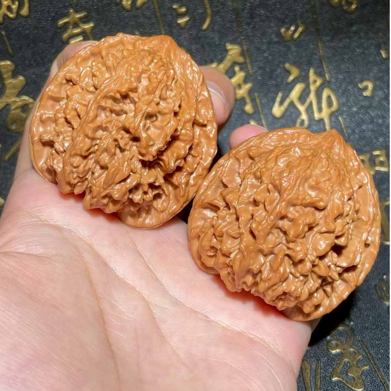 A87文玩核桃把件满天星边45肚43.5高45
