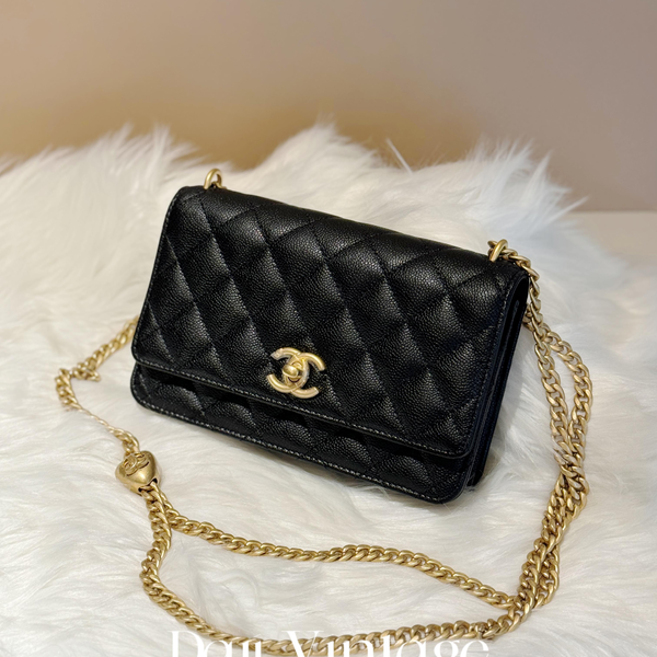 大吉中古/Chanel香奈儿24p爱心金球woc单肩斜挎包