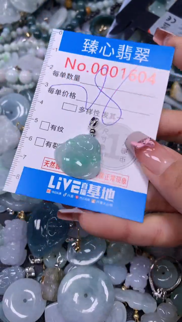 【闪购商品】翡翠颈饰未镶嵌含绳0001604