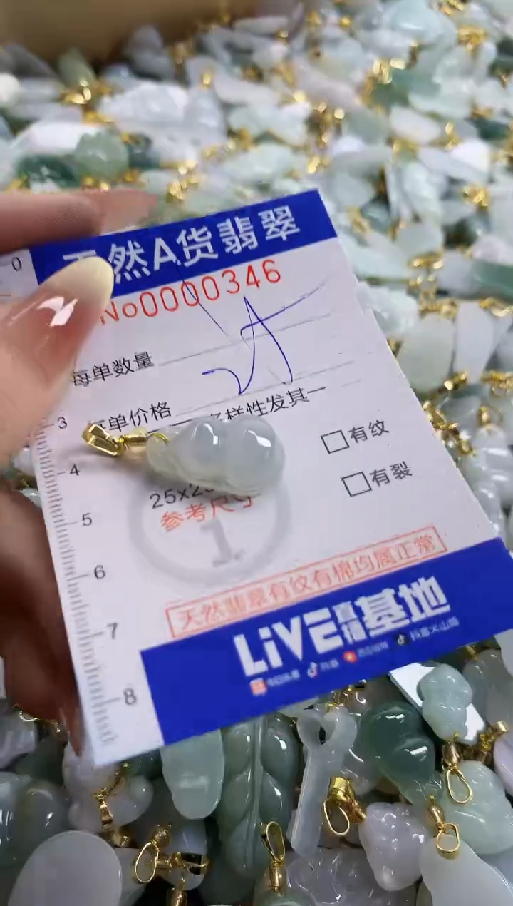 颈饰未镶嵌翡翠天然A货翡翠