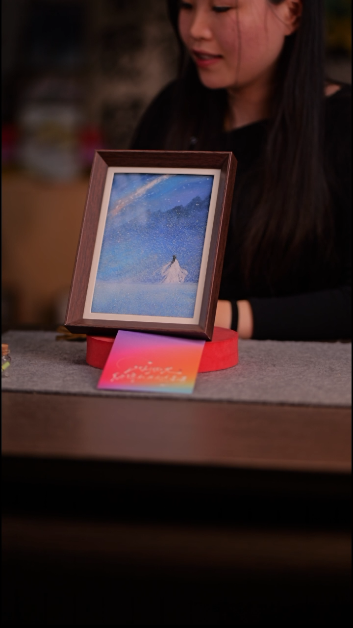 国画仙**拉871-8寸 流沙 手写-