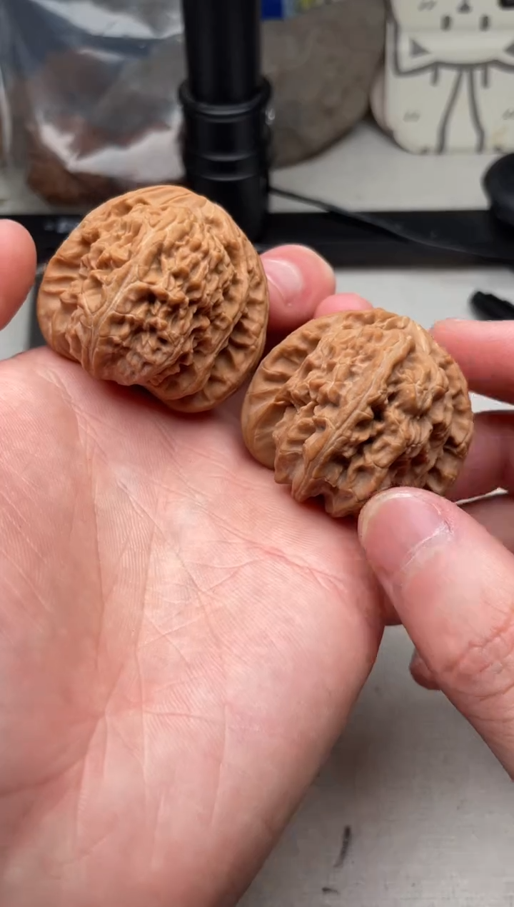 吊坠文玩核桃白狮子