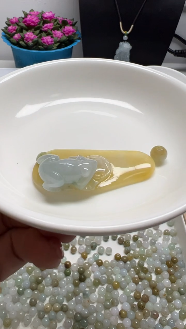 散珠翡翠海*纯天然缅甸A货翡翠分4单