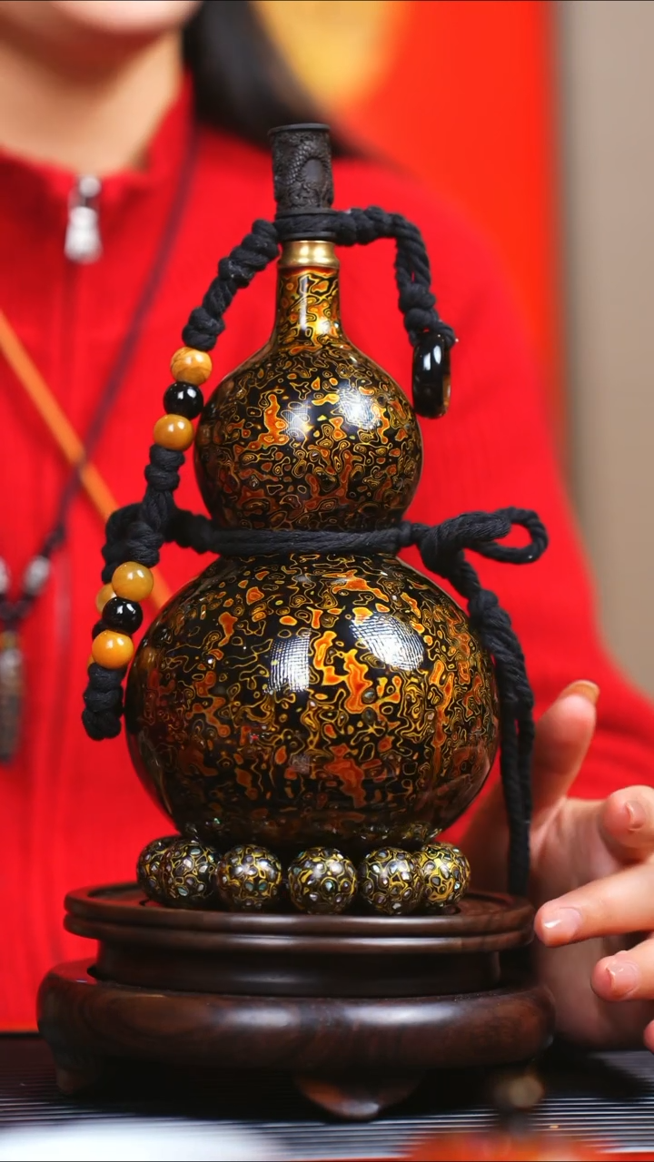 【闪购商品】JQ193过年礼臻选大漆酒葫芦