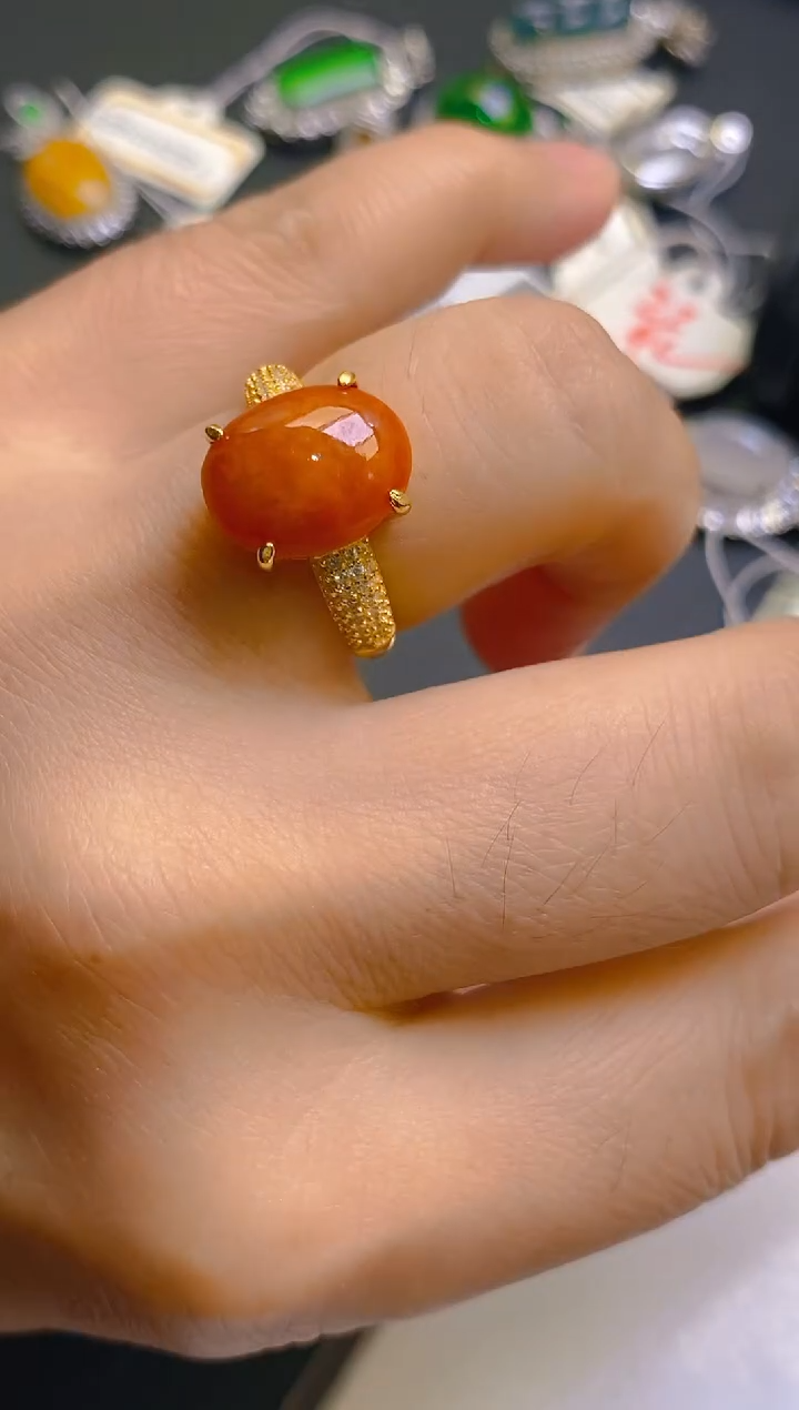 【闪购商品】翡翠耳饰银S925镶嵌天然A货翡翠1