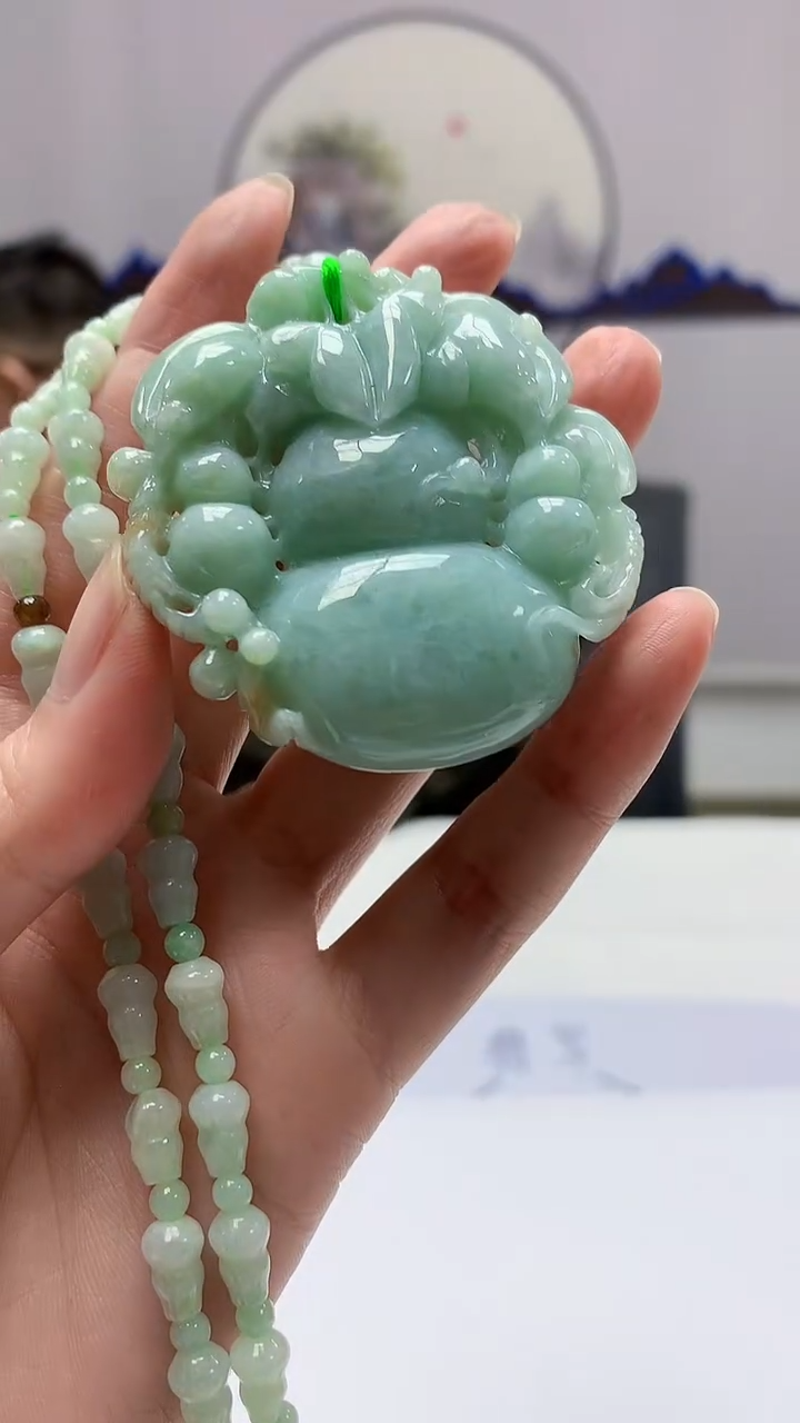 【闪购商品】定制翡翠未镶嵌5152zm-毛货挂件葫芦96