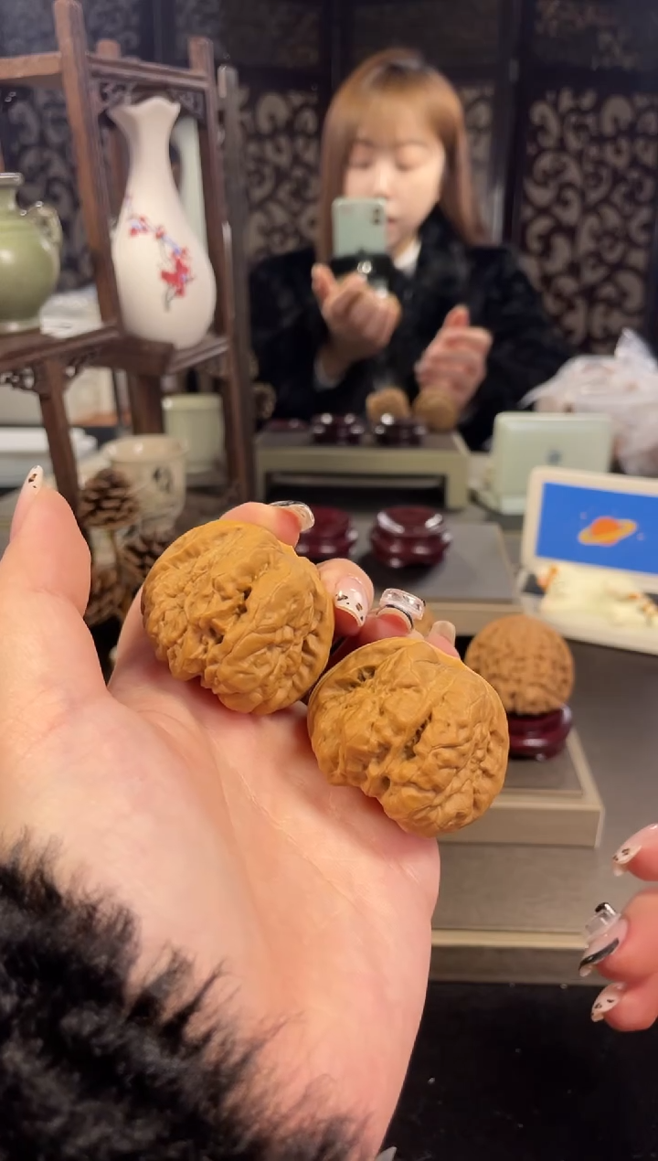 【闪购商品】文玩核桃把件蛤蟆头43尺-33