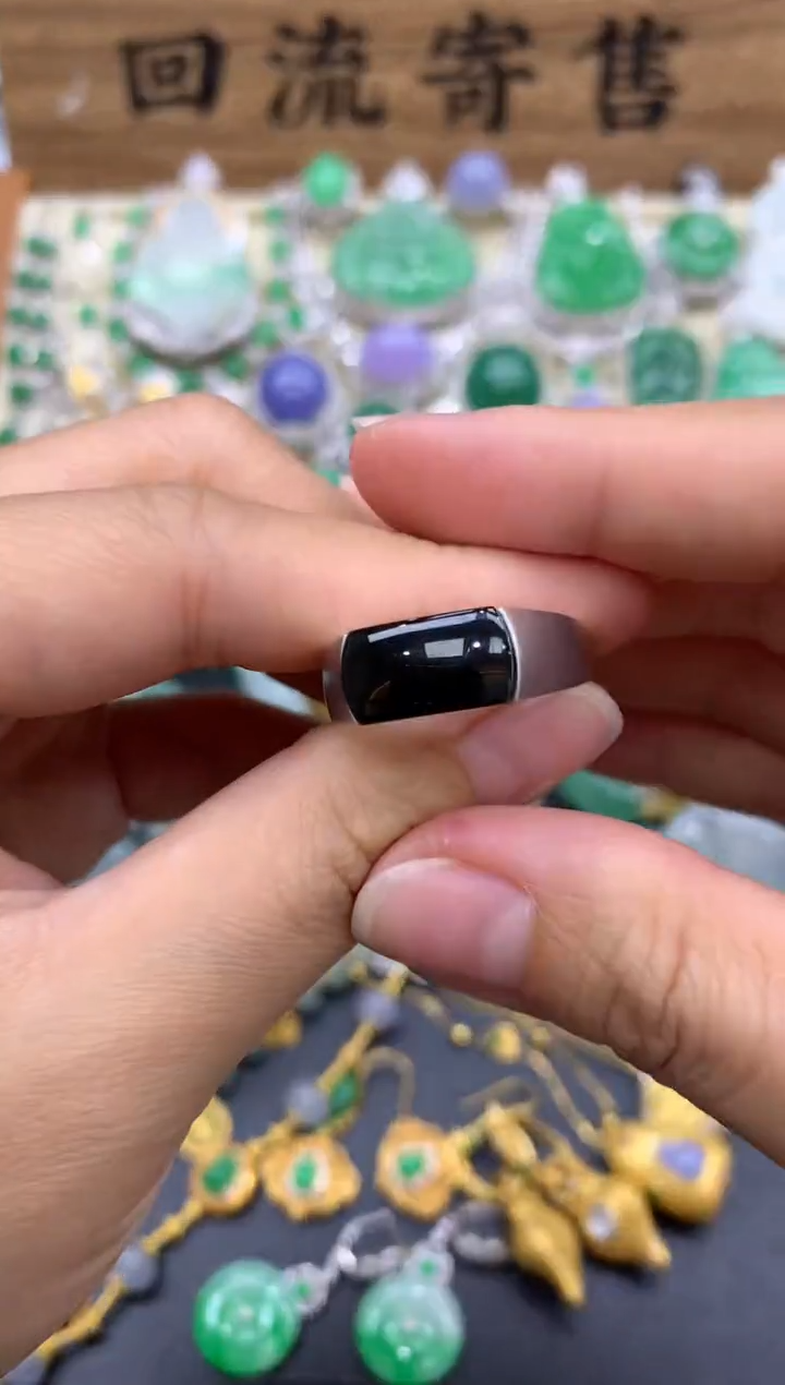 【闪购商品】翡翠戒指18K金镶嵌459-中国好珍宝