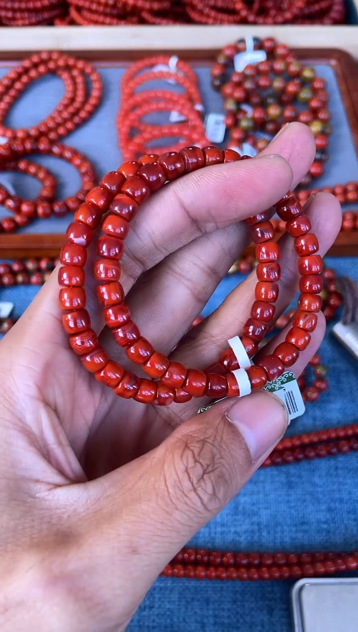 未镶嵌手串南红玛瑙N04凉山瓦西料直切单圈多样性发其一