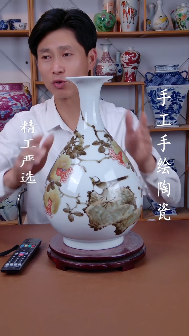 瓶景德镇手工手绘陶瓷摆件7
