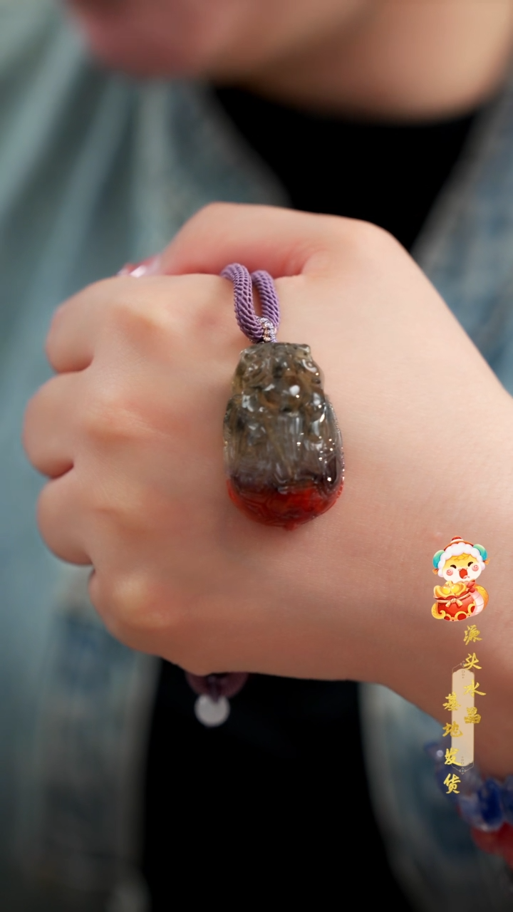 【闪购商品】水晶吊坠未镶嵌高货极光23荆棘玫瑰龙龟