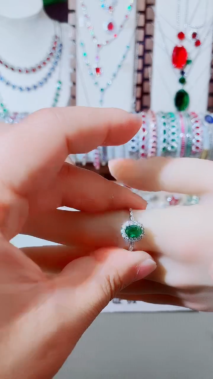未镶嵌戒指祖母绿祖母绿250