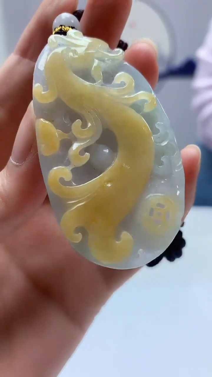 【闪购商品】定制翡翠未镶嵌4902zm-毛货挂件94