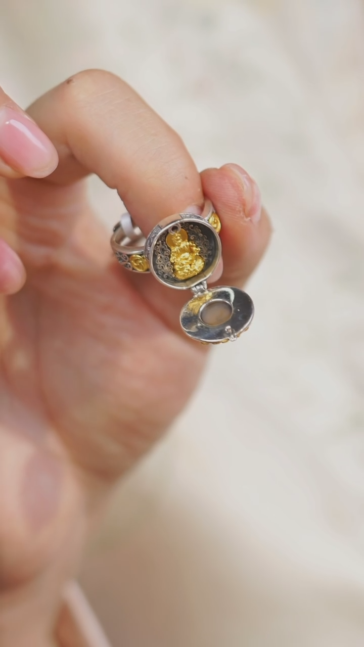 【闪购商品】玛瑙/玉髓戒指银S925镶嵌多样性发一