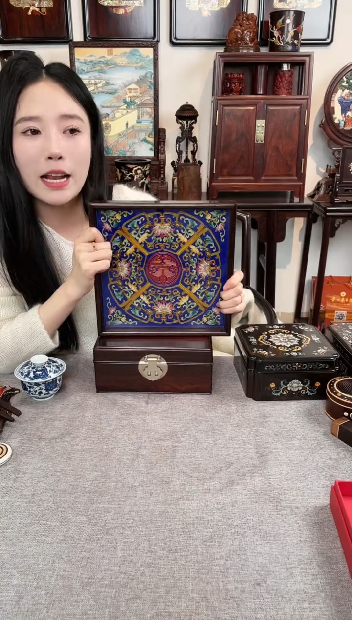 【闪购商品】红酸枝木类成套家具托盘