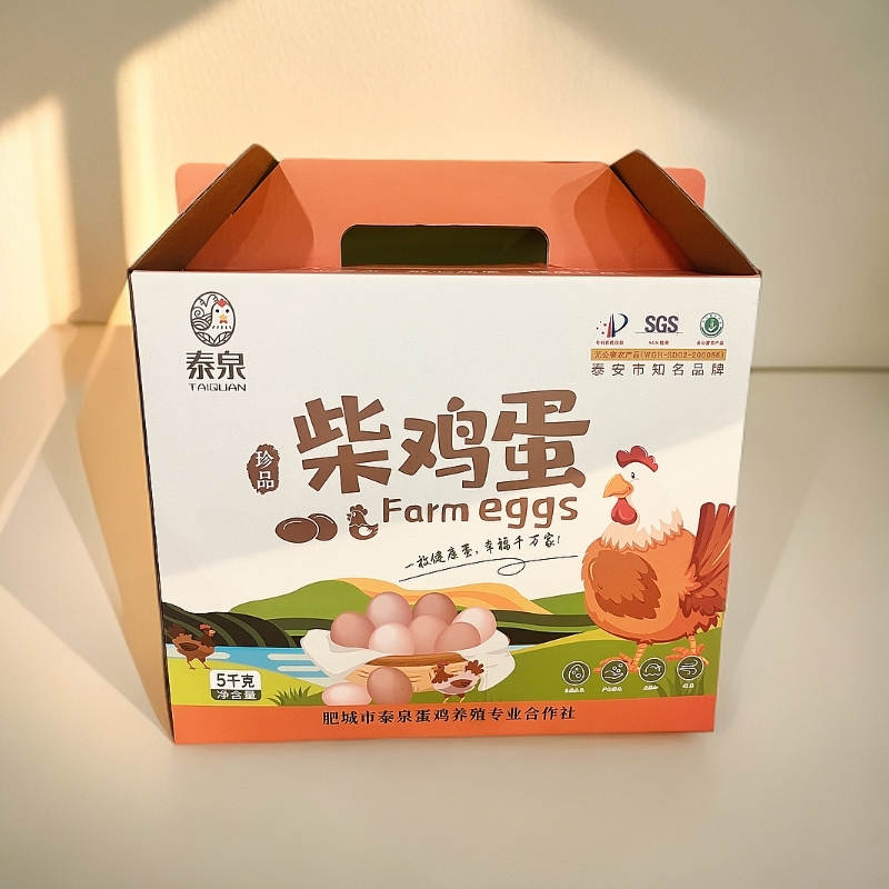 [泰泉柴鸡蛋礼盒装]带箱10斤装健康营养减脂蛋 