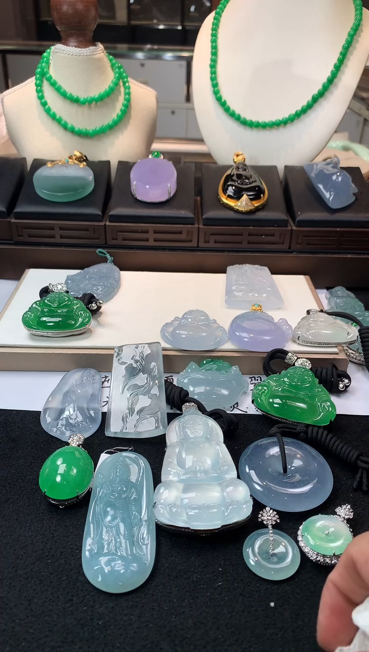 未镶嵌定制翡翠九**～  S毛货不退不换