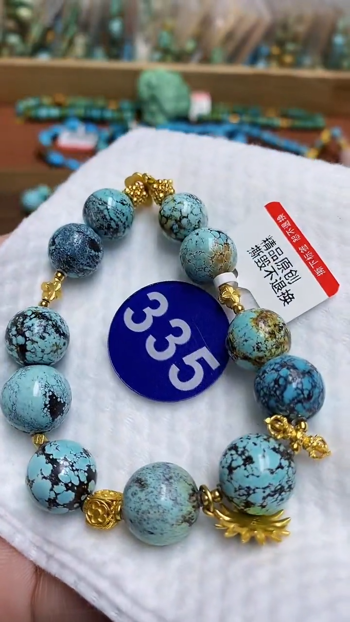 【闪购商品】绿松石手链银S925镶嵌335