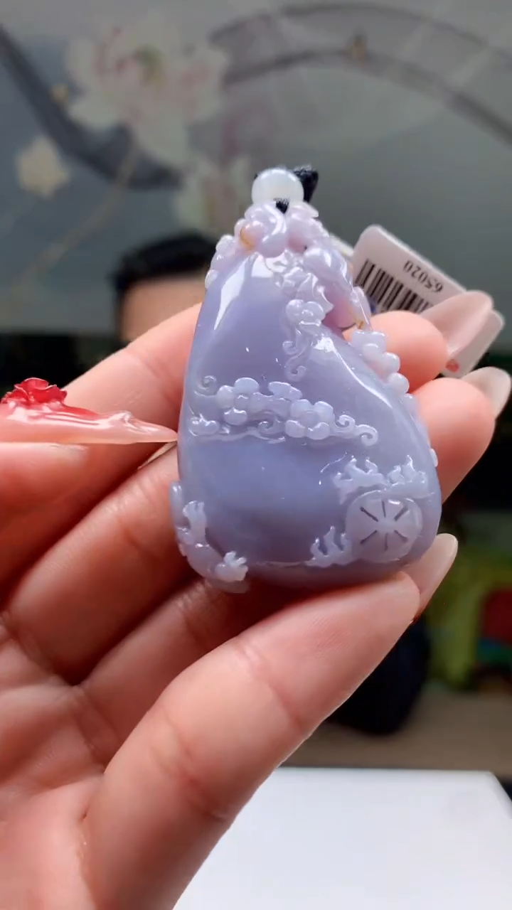 【闪购商品】定制翡翠未镶嵌1044ry-毛货挂件31