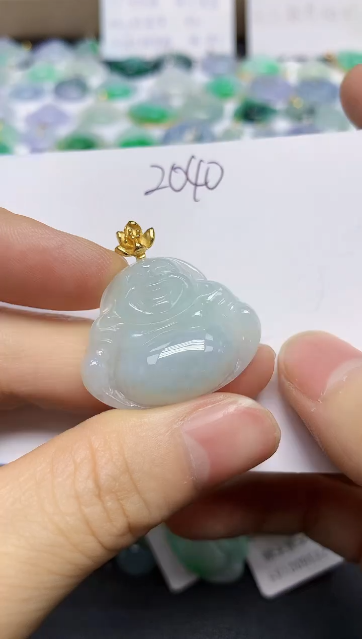 翡翠未镶嵌颈饰天然缅甸翡翠A货