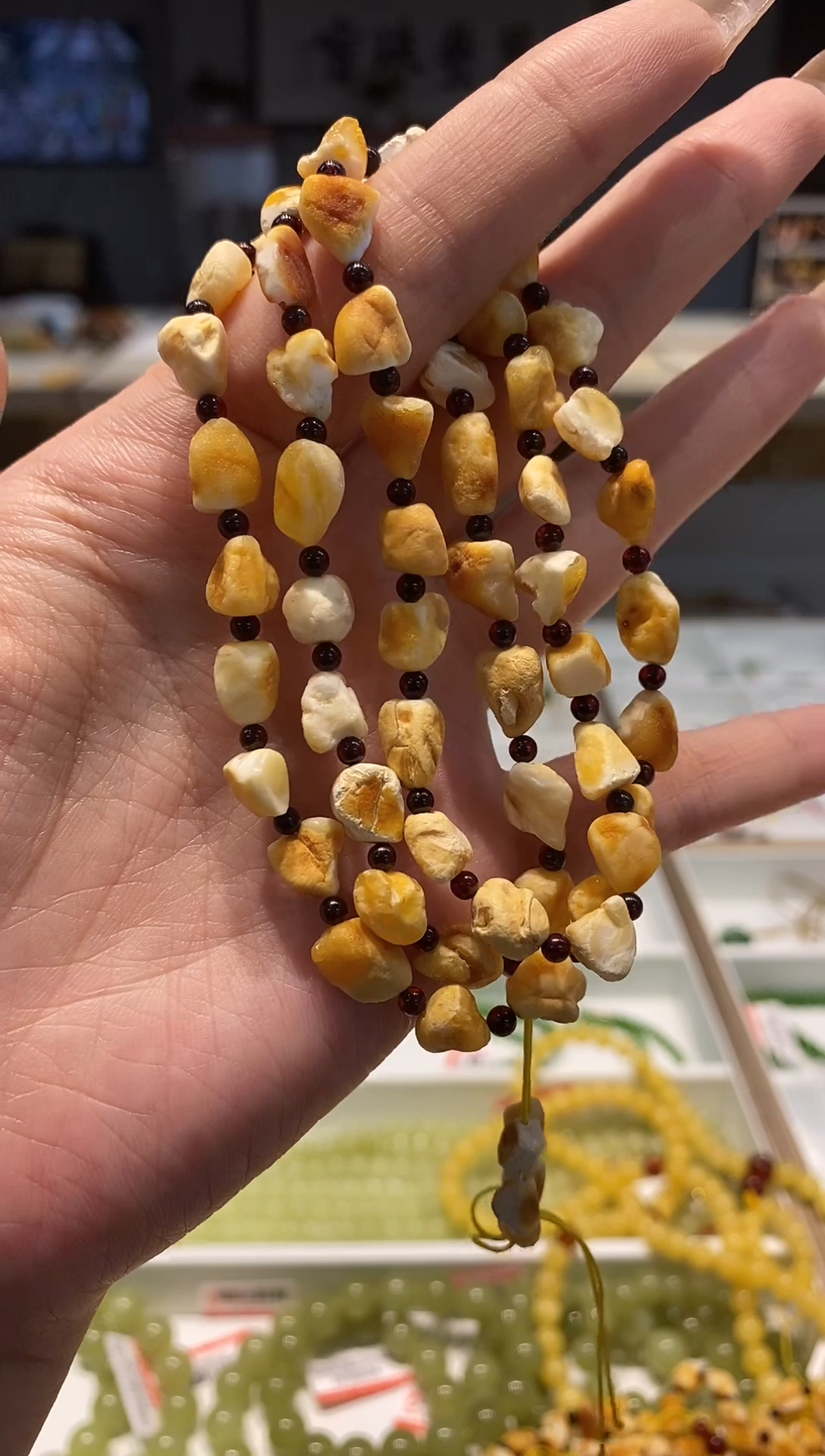 【闪购商品】琥珀颈饰未镶嵌项链