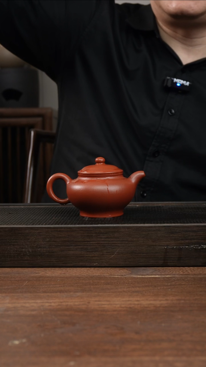 茶杯紫砂銘全手朱泥掇只     170CC  