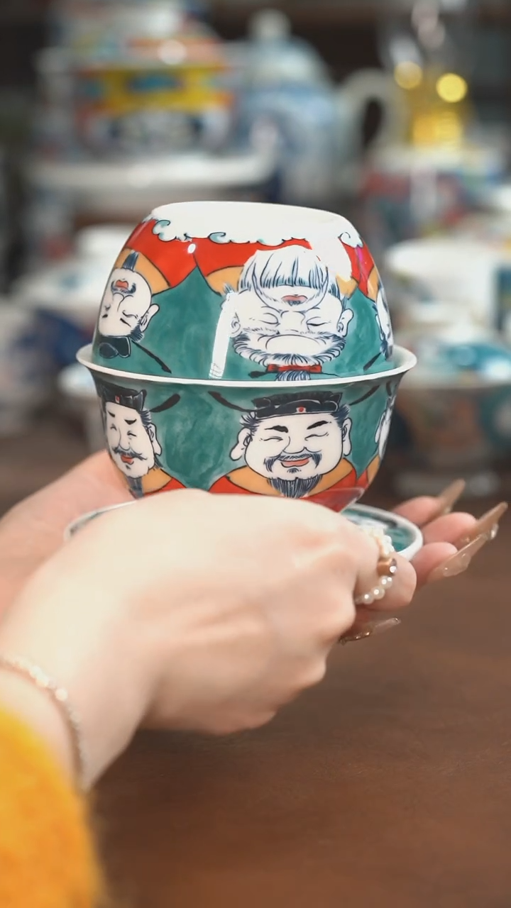 【闪购商品】五路财神景德镇昨明陶瓷