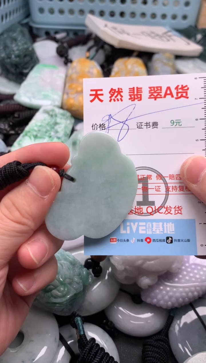 翡翠未镶嵌吊坠(不含链)1