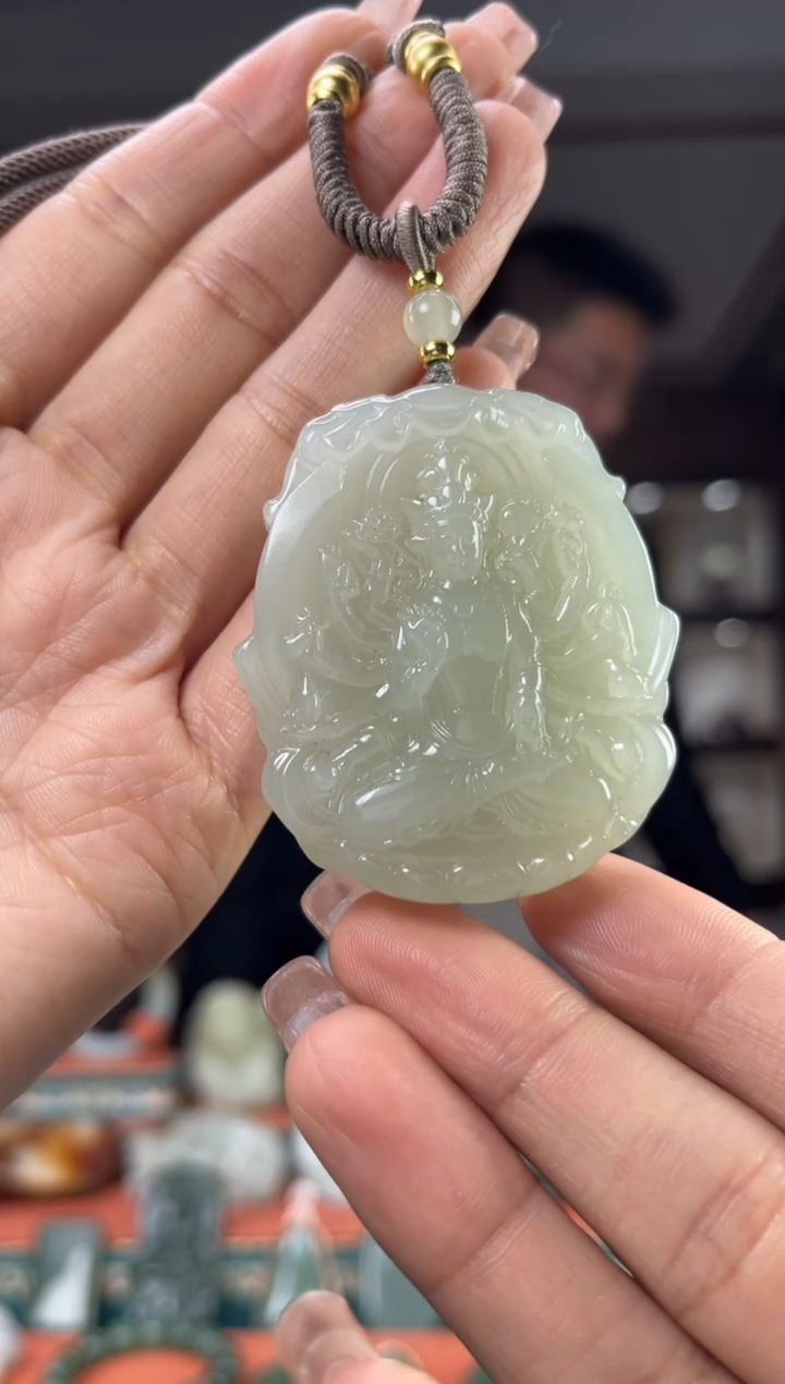 【闪购商品】和田玉颈饰未镶嵌佩佩 千手