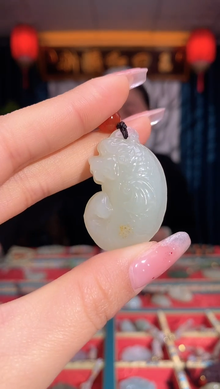 【闪购商品】和田玉颈饰未镶嵌鱼化龙