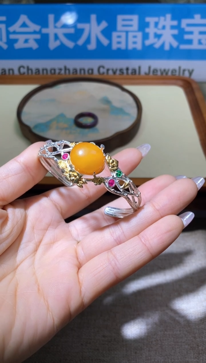 【闪购商品】蜜蜡手镯未镶嵌多样性发一件656