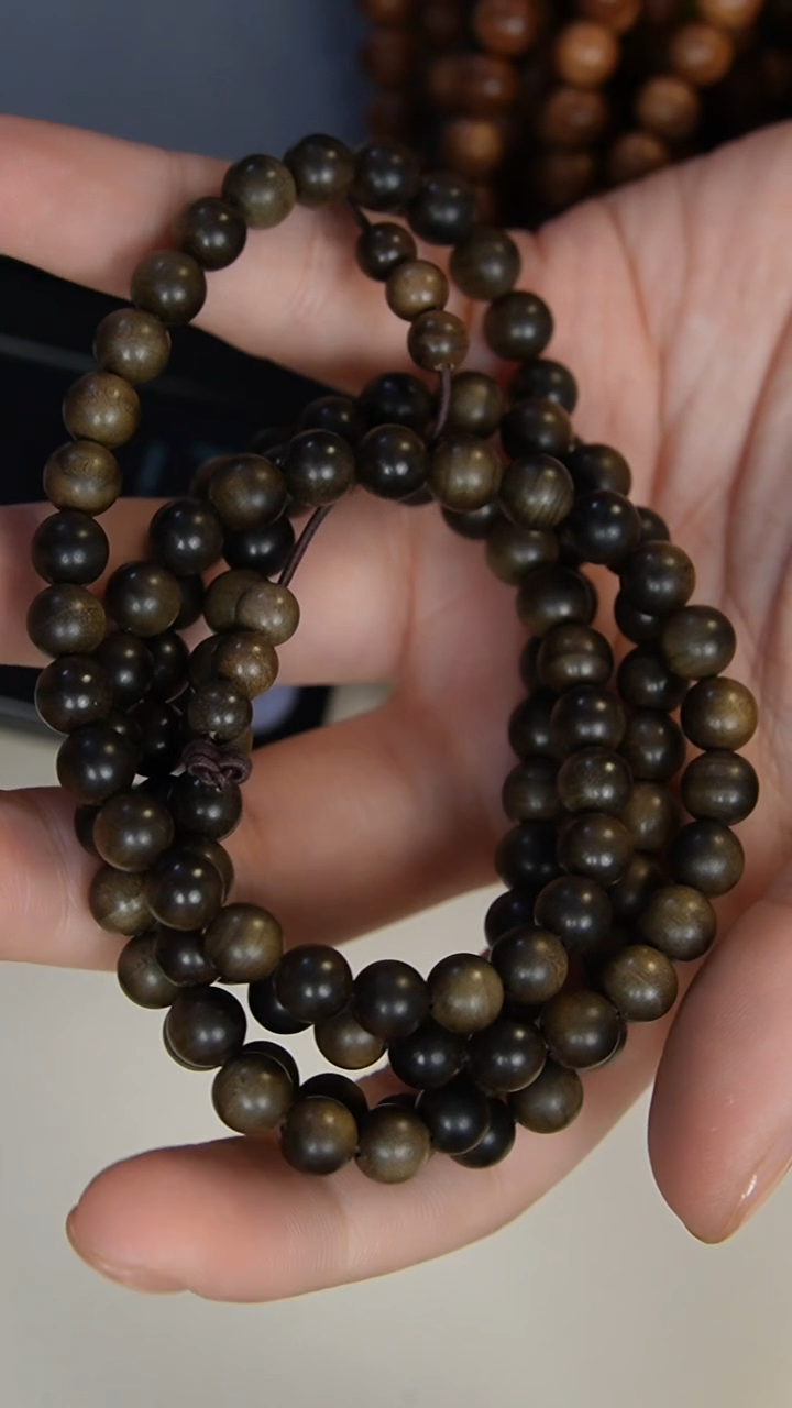 【闪购商品】檀香木手串/手链阴沉老山檀香0.7多圈108颗